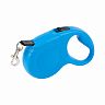 Поводок-рулетка для собак Рыжий кот, 3 м, голубой фото
