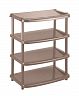 Этажерка для обуви Бытпласт Паола, 4 полки, 490 x 310 x 780 мм, коричневая фото