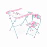 Комплект детской мебели Nika Наши детки, стол + стул, розовый/голубой фото