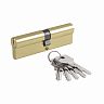 Цилиндровый механизм Нора-М STD Z Л-100 (50-50), ключ/ключ, золото фото