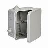 Коробка распаячная открытой установки IEK КМ41256, 100 x 100 x 50 мм, IP54, светло-серая фото