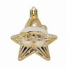 Набор елочных украшений Звездочки, 8,5 x 7,5 см, 4 шт, золото фото