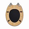 Сиденье для унитаза Wirquin Black Bamboo, натуральное дерево/черное фото