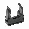 Держатель для трубы IEK CF16, 16 мм, с защёлкой, 10 шт, черный фото