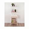 Стеллаж ЗМИ Скандинавия 14, 4 полки, 45 x 38,5 x 147 см, белый фото