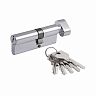 Цилиндровый механизм Нора-М STD Z ЛВ-80 (45-35В), ключ/вертушка, хром фото