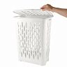 Корзина для белья Keeplex Light, с крышкой, 37 л, белое облако фото