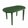 Стол пластиковый овальный Стандарт Пластик 140 x 80 x 71 см темно-зеленый фото