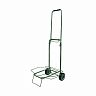 Тележка хозяйственная Рыжий кот, металлические колеса, 39 x 34 x 89 см, до 35 кг, хромированная фото