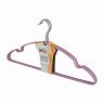 Вешалки-плечики для одежды Рыжий кот, с ПВХ покрытием, набор 5 шт, сиреневые фото