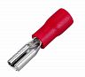 Клемма плоская изолированная Rexant, гнездо 3,8 мм, 0,5 - 1,5 мм², красная, 10 шт фото