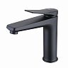 Смеситель для раковины Lemark Bronx LM3737BL, однорычажный, черный фото