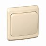 Переключатель 1-клавишный Systeme (Schneider) Electric Этюд, встраиваемый, в сборе, кремовый фото