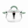 Кастрюля Mallony Mentolo с крышкой, нержавеющая сталь, 3,6 л фото