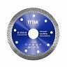 Круг алмазный турбо сплошной Tytan Professional, для сухой и влажной резки, 125 x 1,8 x 22,23 мм фото