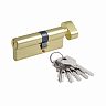 Цилиндровый механизм Нора-М STD Z ЛВ-80 (45-35В), ключ/вертушка, золото фото