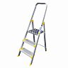 Стремянка Alumet АS703, анодированное покрытие, алюминиевая, 3 ступени, 1,32 м фото