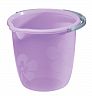 Ведро Бытпласт, 8 л, с цветочным рисунком фото