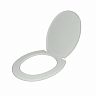 Сиденье для унитаза Инкоэр Стандарт Н, 358 x 300 мм, белый мрамор фото