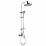 Душевая система с тропическим душем Lemark Linara LM0460C, со смесителем, хром фото