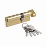 Цилиндровый механизм Нора-М STD Z ЛВ-90 (55-35В), ключ/вертушка, золото фото