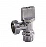 Кран шаровой для труб СТМ, угловой, с наружной резьбой, 1/2" x 1/2", бабочка, с отражателем фото