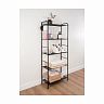 Стеллаж ЗМИ Валенсия 25, 5 полок, 65,5 x 30 x 155,5 см, черный фото