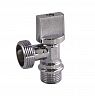 Кран шаровой для труб СТМ, угловой с наружной резьбой 1/2" x 3/4", бабочка, с отражателем фото
