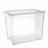 Ящик универсальный Econova Кристалл XL, 555 x 390 x 435 мм, прозрачный фото