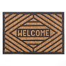 Коврик придверный SunStep Welcome Ромб, кокосовый, 40 x 60 см фото