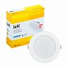 Светильник светодиодный IEK ДВО 1612, круг белый, 9 Вт, 4000 К, IP20 фото