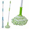Швабра для пола Мультидом, с отжимом, насадка из микрофибры, ручка 118 см фото