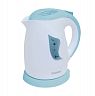 Чайник электрический Energy E-209, 1 л, пластик, бело-голубой фото