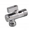 Кран шаровой для труб СТМ, угловой с наружной резьбой 1/2" x 3/4", бабочка, с фильтром фото