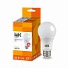 Лампа светодиодная LED IEK Шар, E27, A60, 20 Вт, 3000 K, теплый свет фото