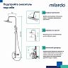 Душевая система с тропическим душем Milardo Rora, со смесителем, глянцевый хром фото