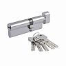 Цилиндровый механизм Нора-М STD Z ЛПВ-90 (55-35В), ключ/вертушка, хром фото