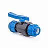 Кран шаровой разъемный компрессионный для ПНД труб Lammin, 32 мм фото
