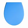 Сиденье для унитаза с большой крышкой VIRPlast Виктория, голубое фото