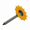 Отпугиватель кротов Park REP-4S Подсолнух, на солнечной батарее, d 17 x 31 см фото
