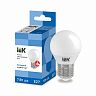 Лампа светодиодная LED IEK Шар, E27, G45, 7 Вт, 6500 K, холодный свет фото