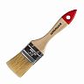 Кисть плоская Шабашка №1,5, натуральная щетина, деревянная ручка, 38 мм фото