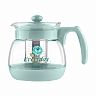 Чайник заварочный Mallony Mentolo, стеклянный, фильтр-нержавейка, 0,95 л фото