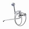 Смеситель для ванны с душем Fauzt FZS-888-126, с длинным изливом, однорычажный, хром фото