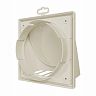Выход стенной вытяжной Era 1919К15.16ФВ Ivory, 190 x 190 мм, обратный клапан, D 150/160 мм фото