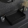 Раковина накладная Iddis Slide, 36 x 47 x 11 см, черная матовая фото