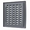 Разъемная регулируемая вентиляционная решетка Era 2020РРПН сер, пластиковая, 200 x 200 мм фото