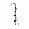 Душевая система с тропическим душем Milardo Ideal Spa ILSBLTHM06, черная матовая фото