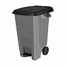 Бак для мусора Spin&Clean Freestyle, с крышкой, на колесах, 130 л фото