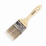 Кисть плоская Кедр Эксперт №2,5, искусственная щетина, деревянная ручка, 63 мм фото